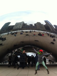 jumping at the "bean"