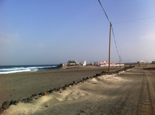 the deserted streets of Calhau
