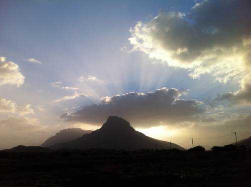 sunset on Sao Vicente