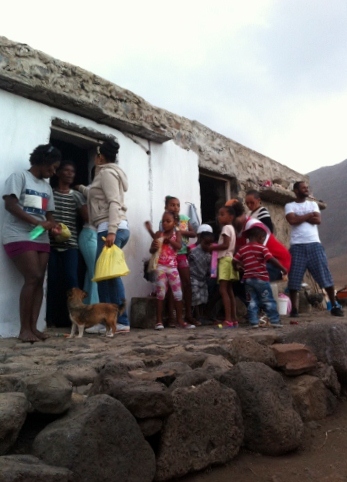 Christmas day gift exchange