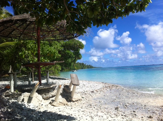 our half-standing picnic table