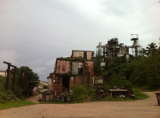 deserted industrial areas - a common sight in Nauru