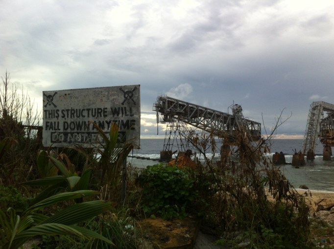 This structure may fall down at any time!