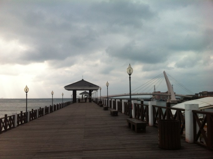Gray skies over Tamsui