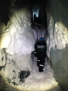 the warm and cozy ice cave