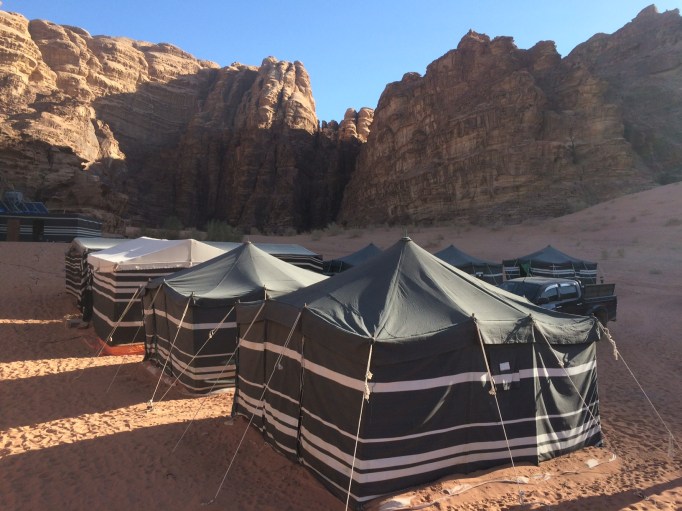 home base in the Wadi Rum desert
