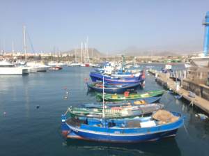 the harbour in Las Galletas