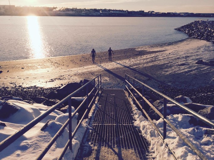 I always love going to Nautholsvik whenever I'm in Reykjavik, no matter what time of year or no matter how cold it gets. This time it was -10°c.