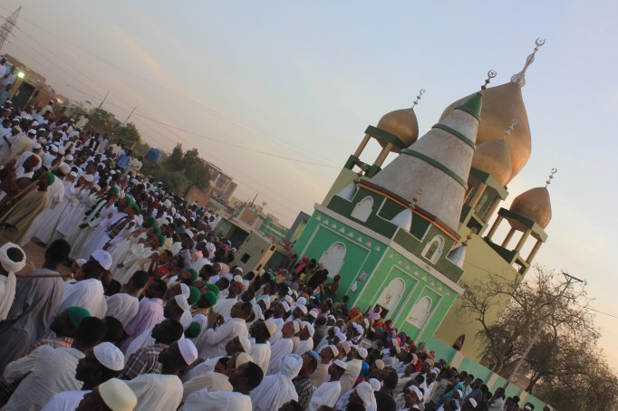 a Sufi dervish gathering at Oumdourman cemetery