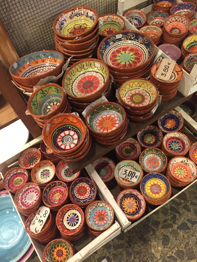 I love Spanish pottery and the colourful decor