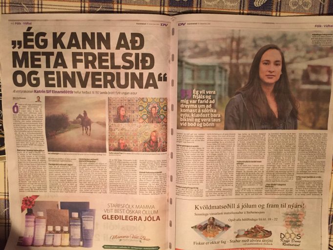 the center spread from DV