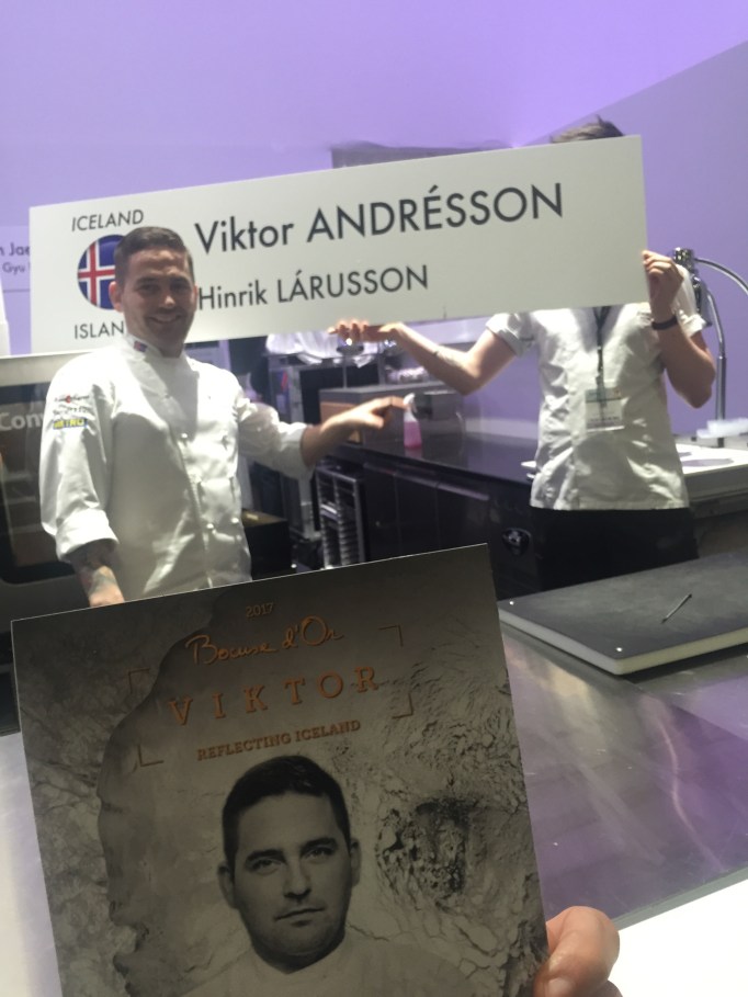 Bocuse d'or Team Iceland setting up their box