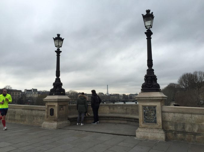 The Eiffel Tower in the backround from one of the many Seine bridges